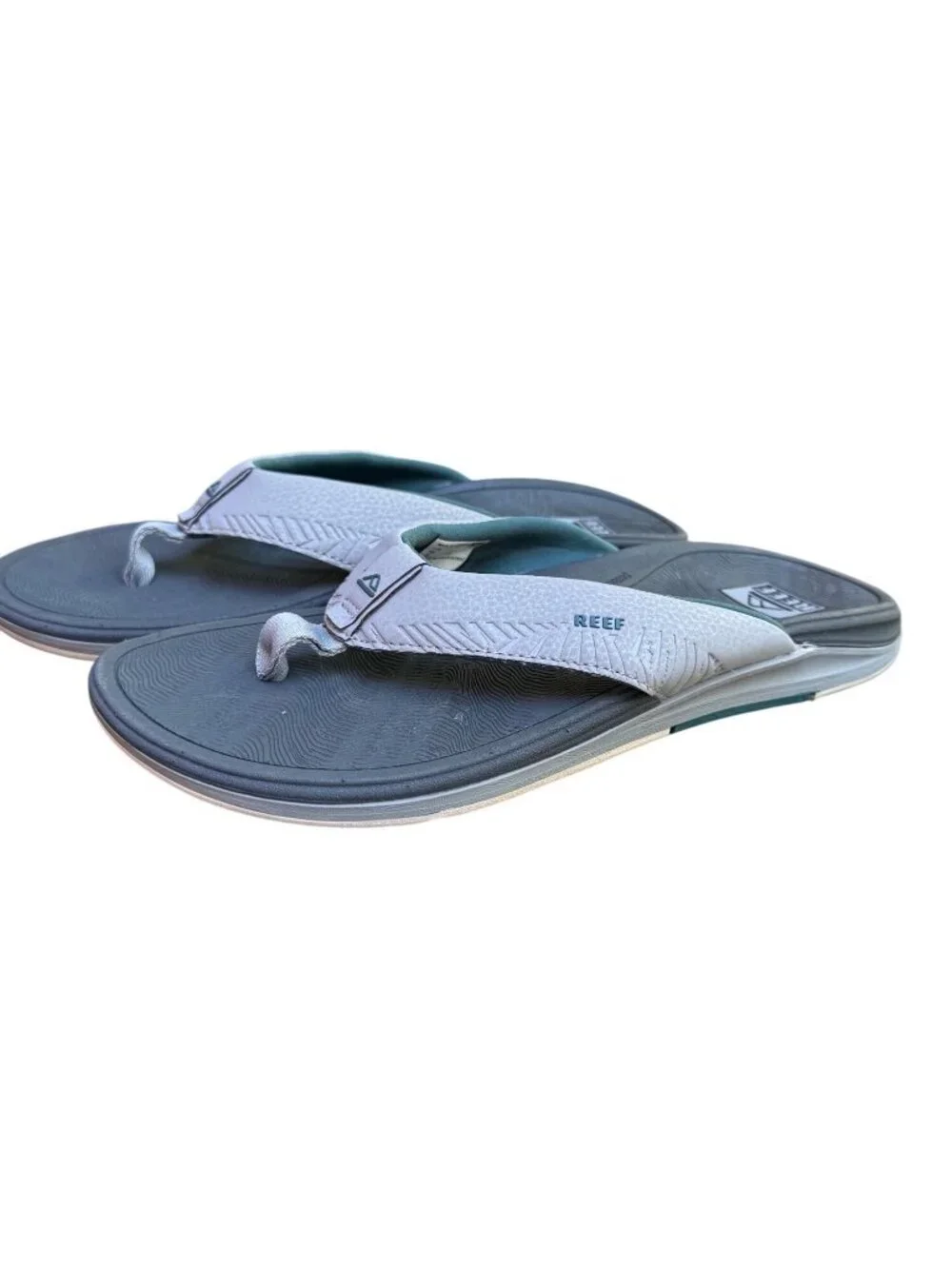 Reef Cushion Spring 2.0 Size 8 EU 40 Men's Thong Sandal Gray EUC